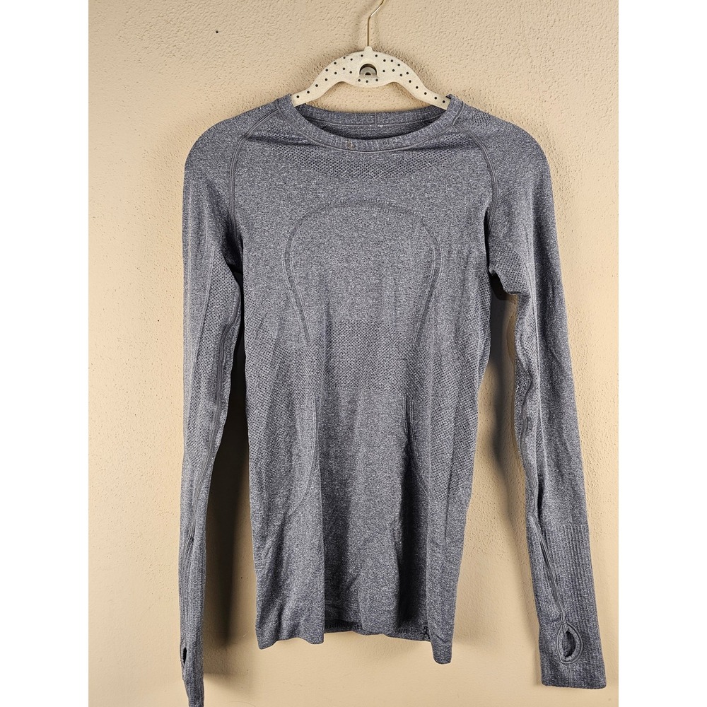 Lululemon Womens Gray Long Sleeve Swiftly Tech Tee Tshirt 4